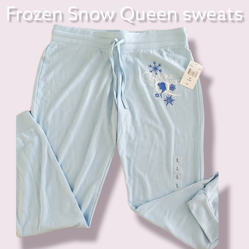 Disney's Frozen Elsa Comfort Loungewear Sweatpants Joggers Casual